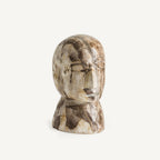 Busto Robin — Madera petrificada marrón envejecido