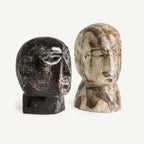 Busto Robin — Madera petrificada marrón envejecido