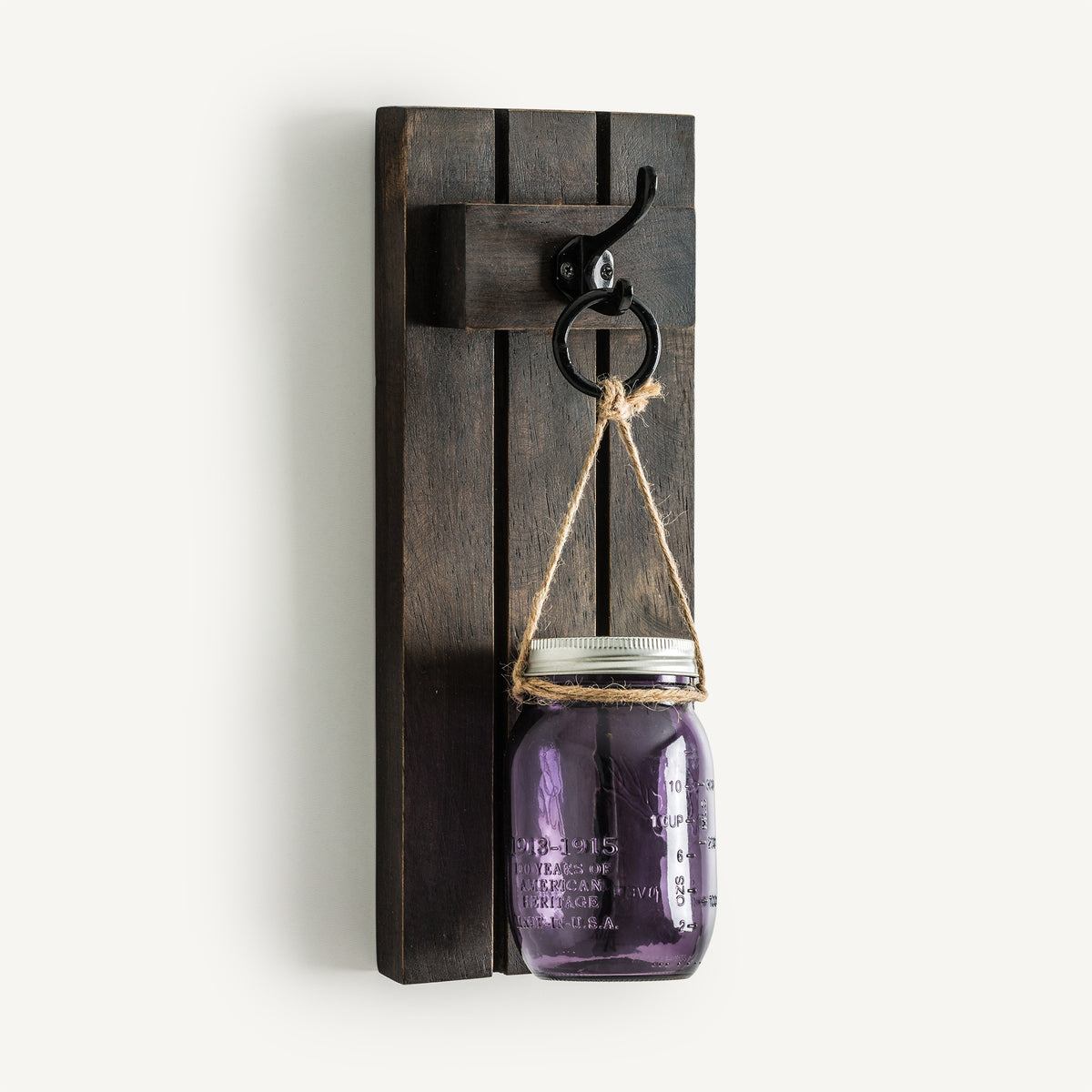 Candelabro Lasjie — Madera tropical morado