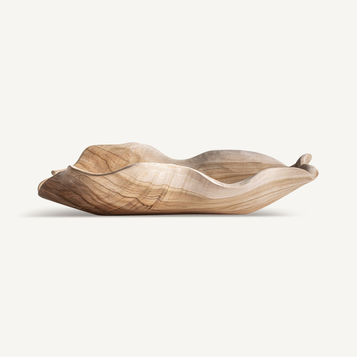Centro de mesa Azke — Madera de teca marrón