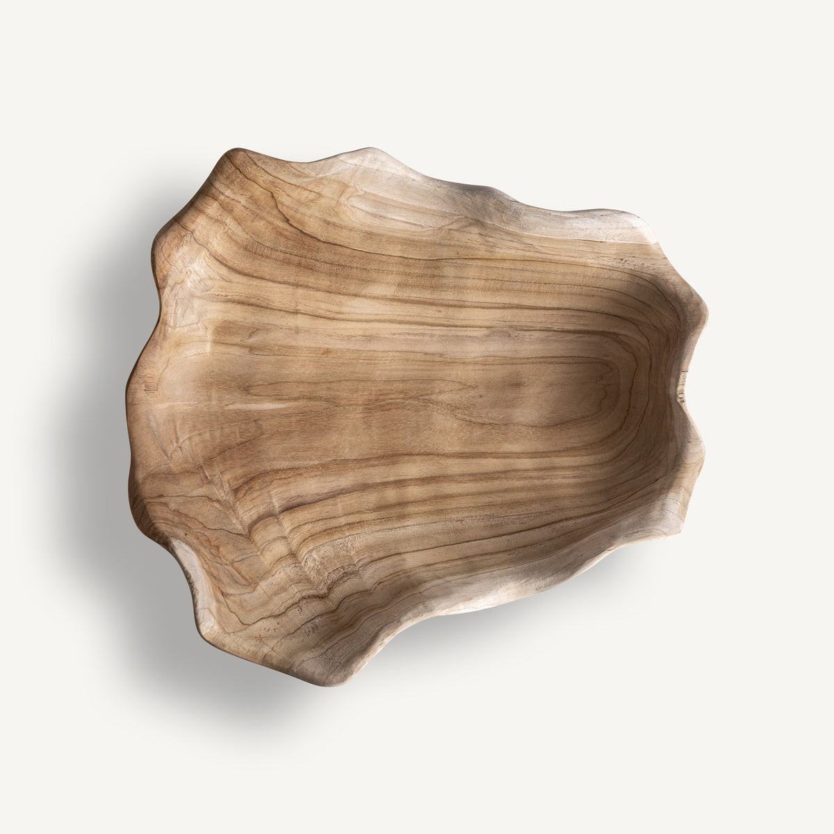 Centro de mesa Azke — Madera de teca marrón