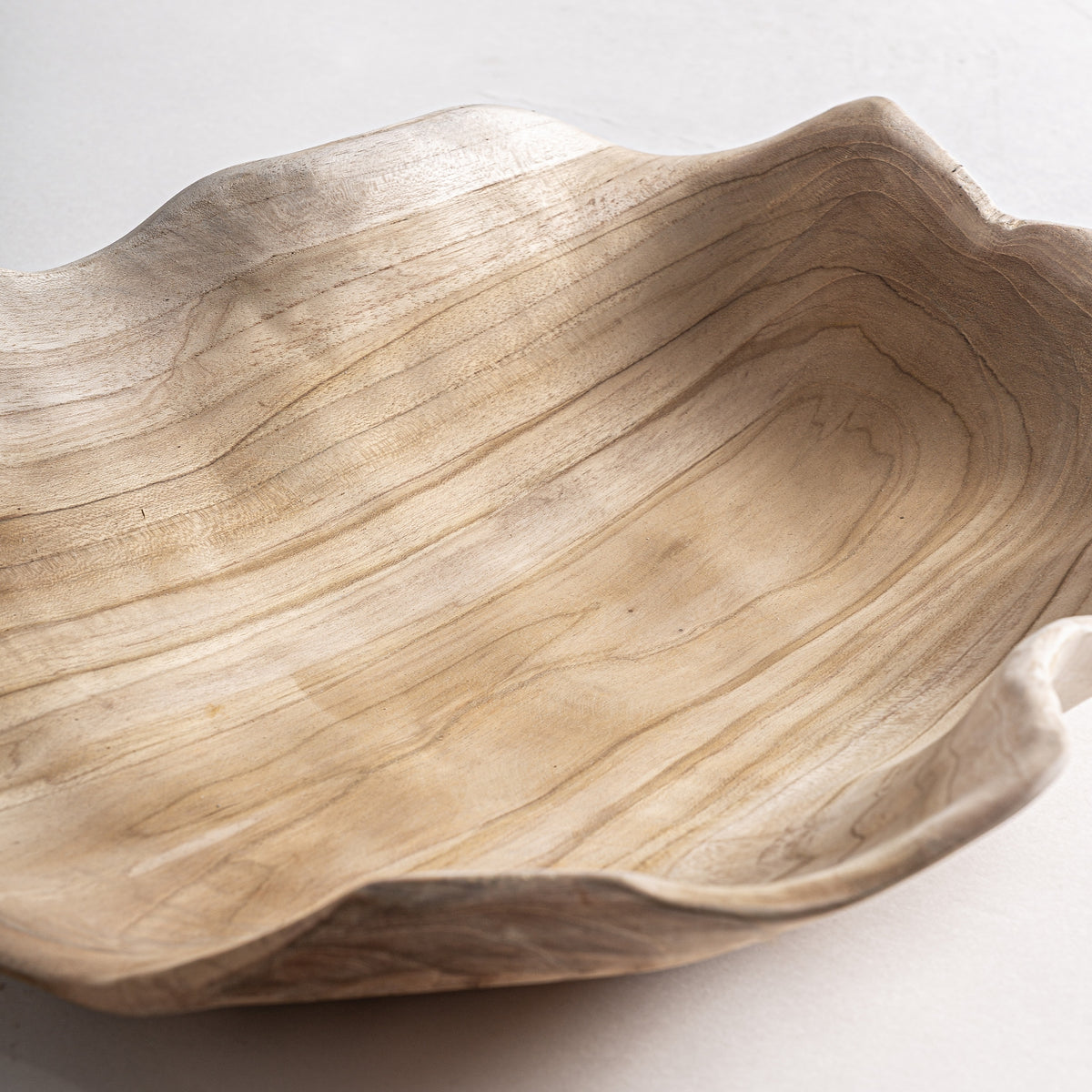 Centro de mesa Azke — Madera de teca marrón
