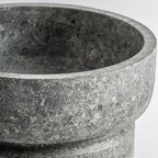 Centro de mesa Basu — Mármol gris rugoso
