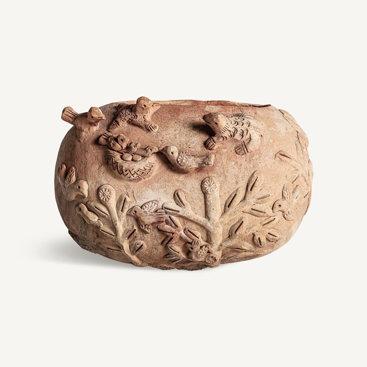 Centro de mesa Fiori — Terracota marrón claro envejecido