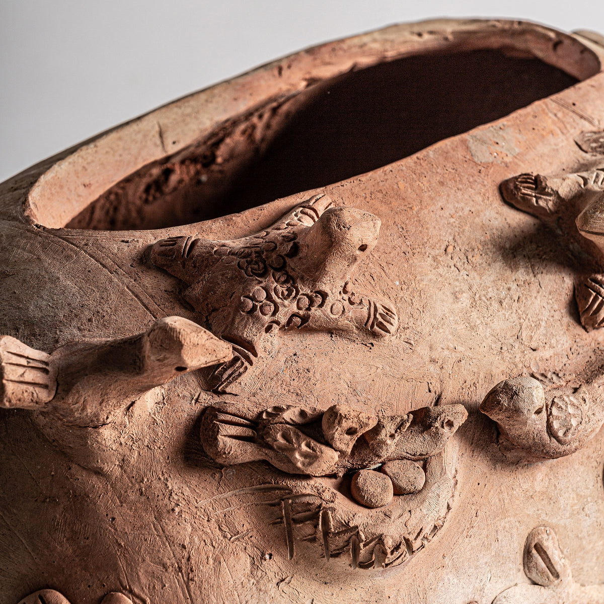 Centro de mesa Fiori — Terracota marrón claro envejecido