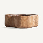 Centro de mesa Humble — Madera de teca marrón
