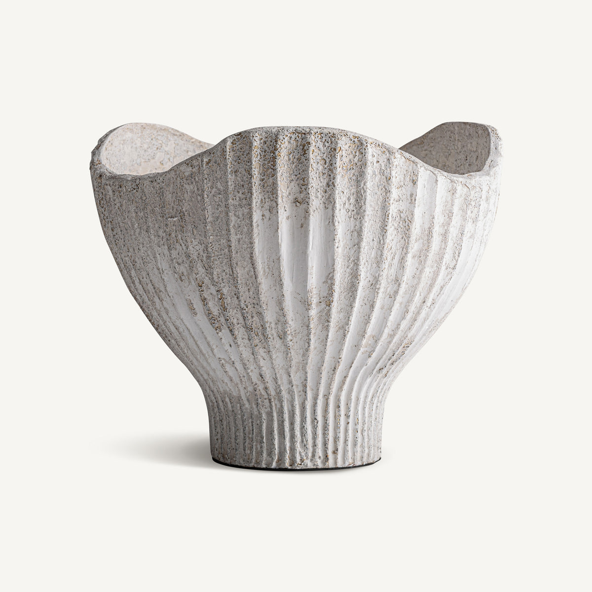 Centro de mesa Lumo — Terracota blanco roto texturizado