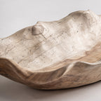 Centro de mesa Mezka — Madera de teca marrón