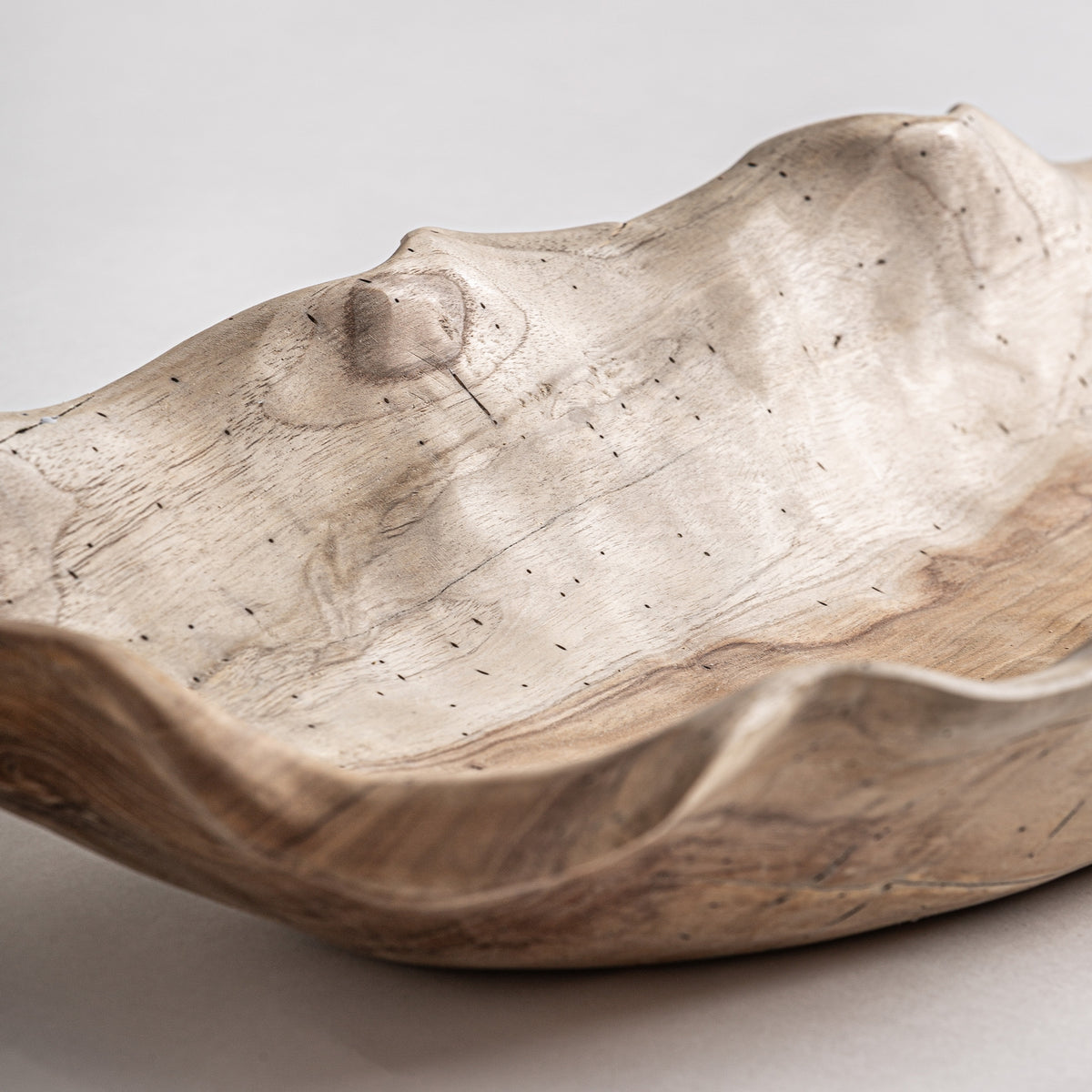Centro de mesa Mezka — Madera de teca marrón