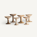 Centro de mesa Raynal — Madera suar marrón envejecido