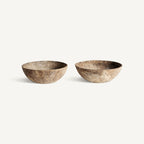 Centro de mesa Ryoko — Madera de mango marrón claro
