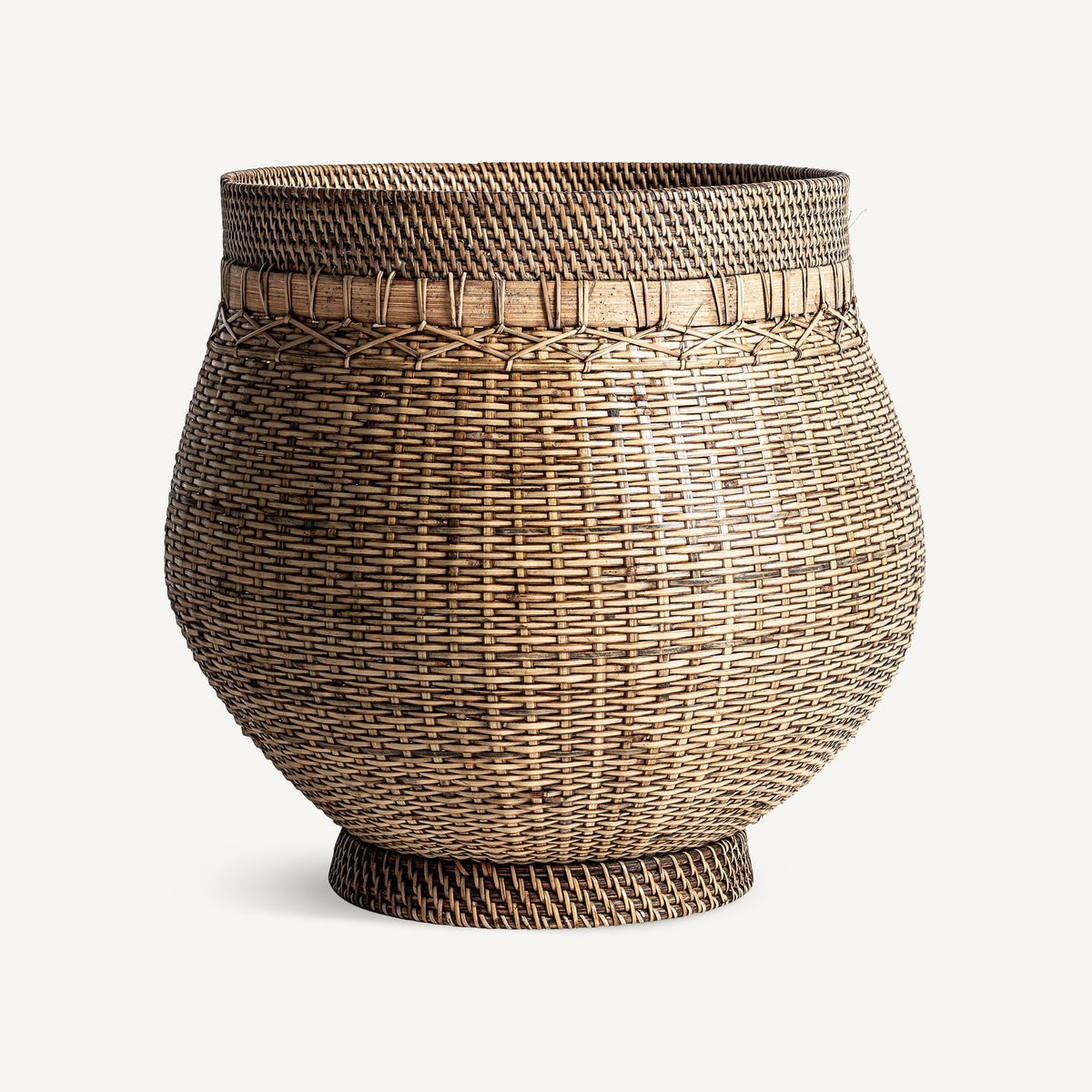 Cesto Tesu — Ratán marrón