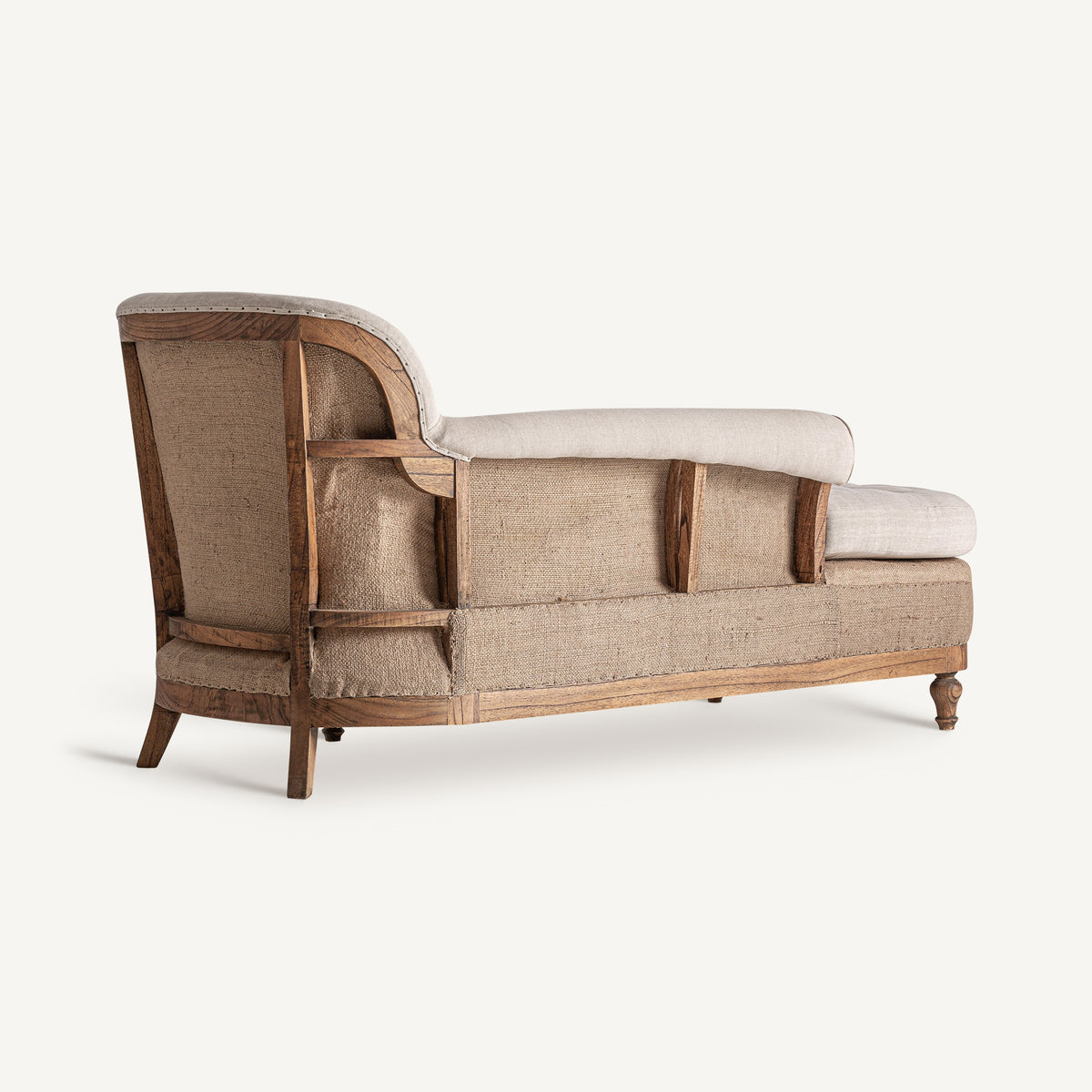 Chaise longue Grone — Madera mindi marrón