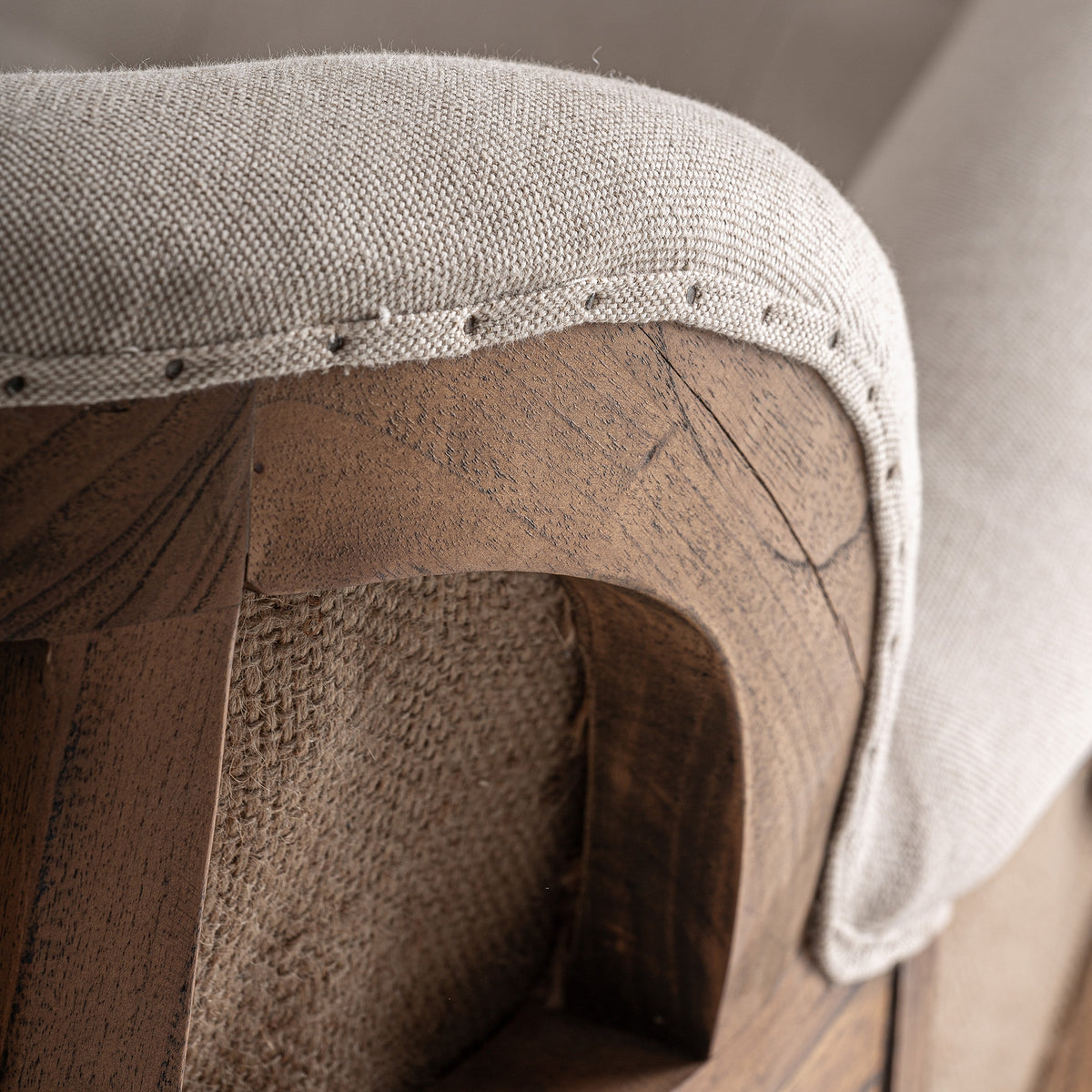 Chaise longue Grone — Madera mindi marrón