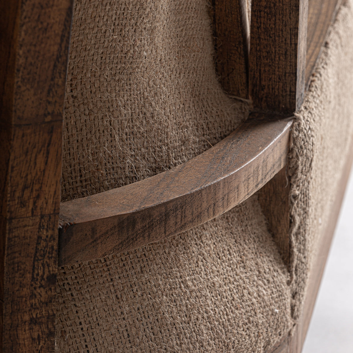 Chaise longue Grone — Madera mindi marrón