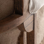 Chaise longue Grone — Madera mindi marrón