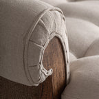 Chaise longue Grone — Madera mindi marrón