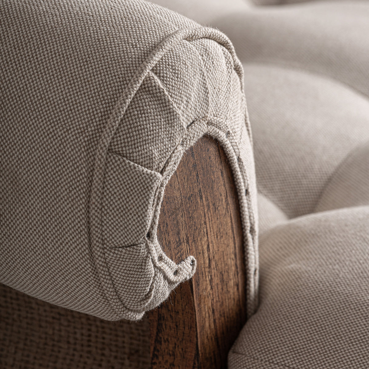 Chaise longue Grone — Madera mindi marrón
