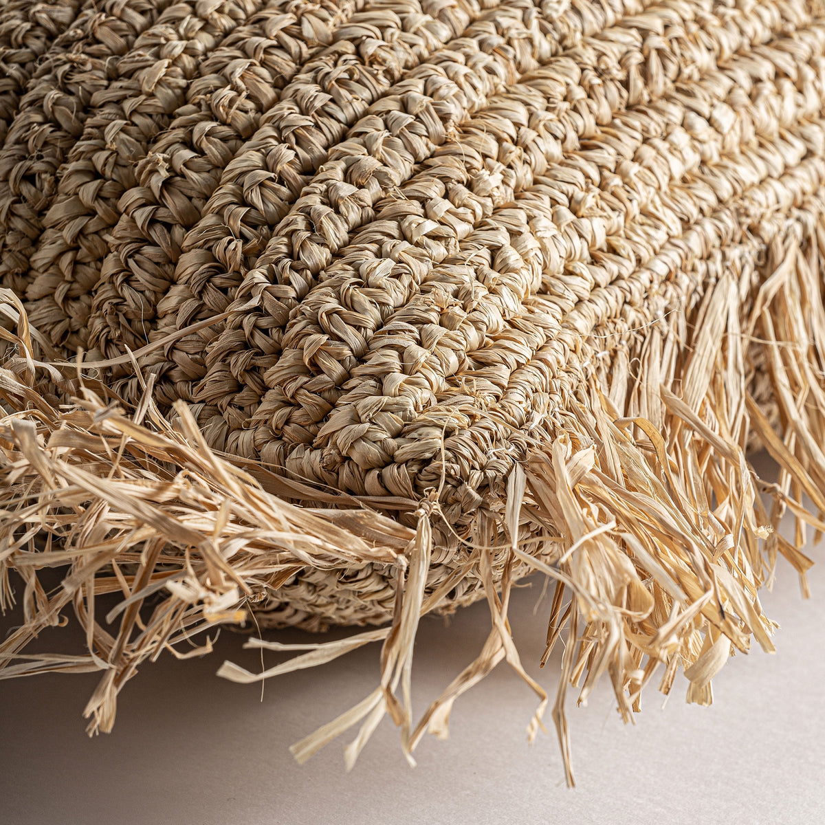 Cojín Igotz — Fibra natural beige