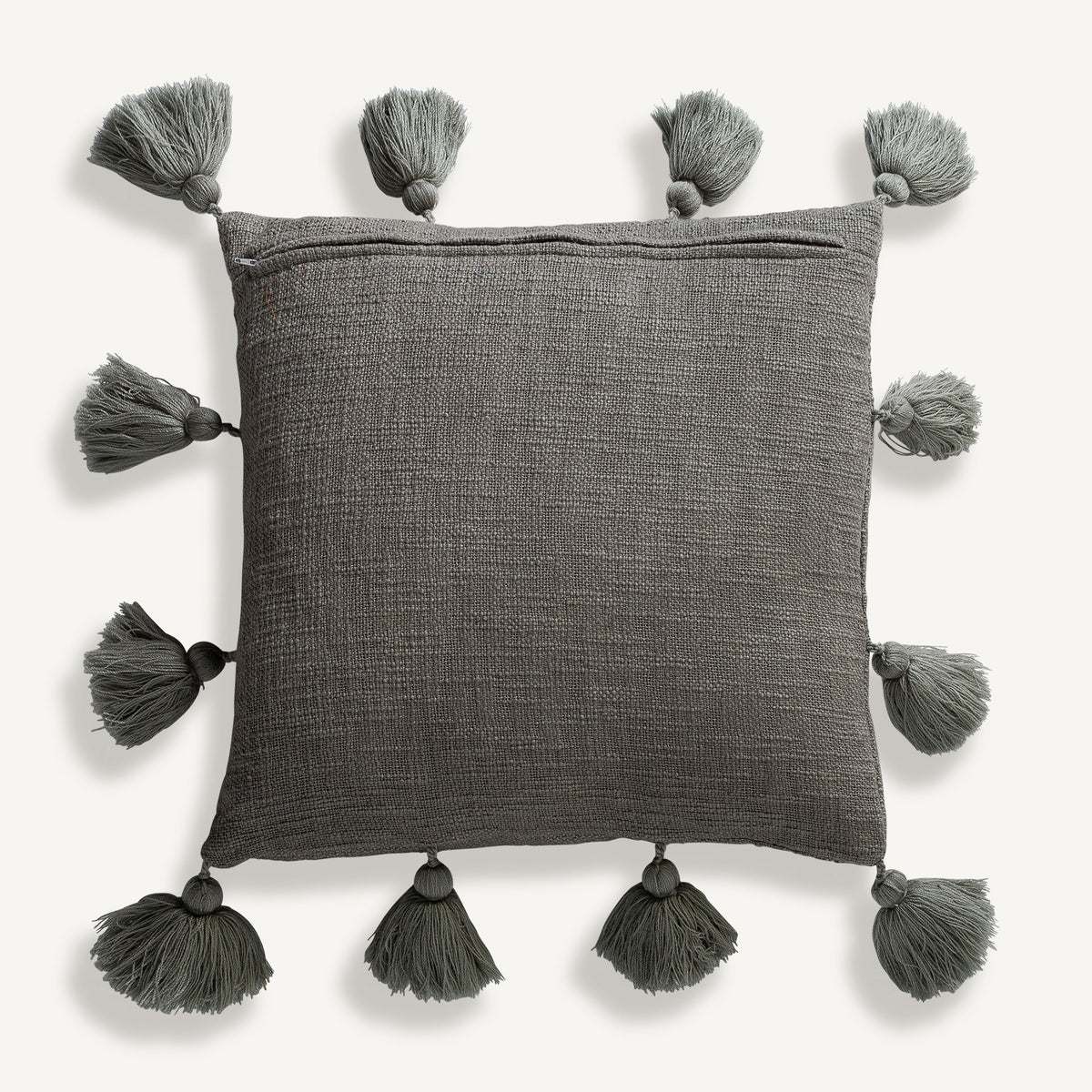Cojín Tatis — Algodón gris