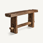 Consola Badai — Madera de mango reciclada marrón envejecido