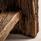 Consola Badai — Madera de mango reciclada marrón envejecido