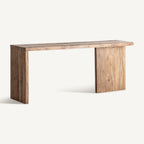 Consola Bergle — Madera de teca reciclada marrón