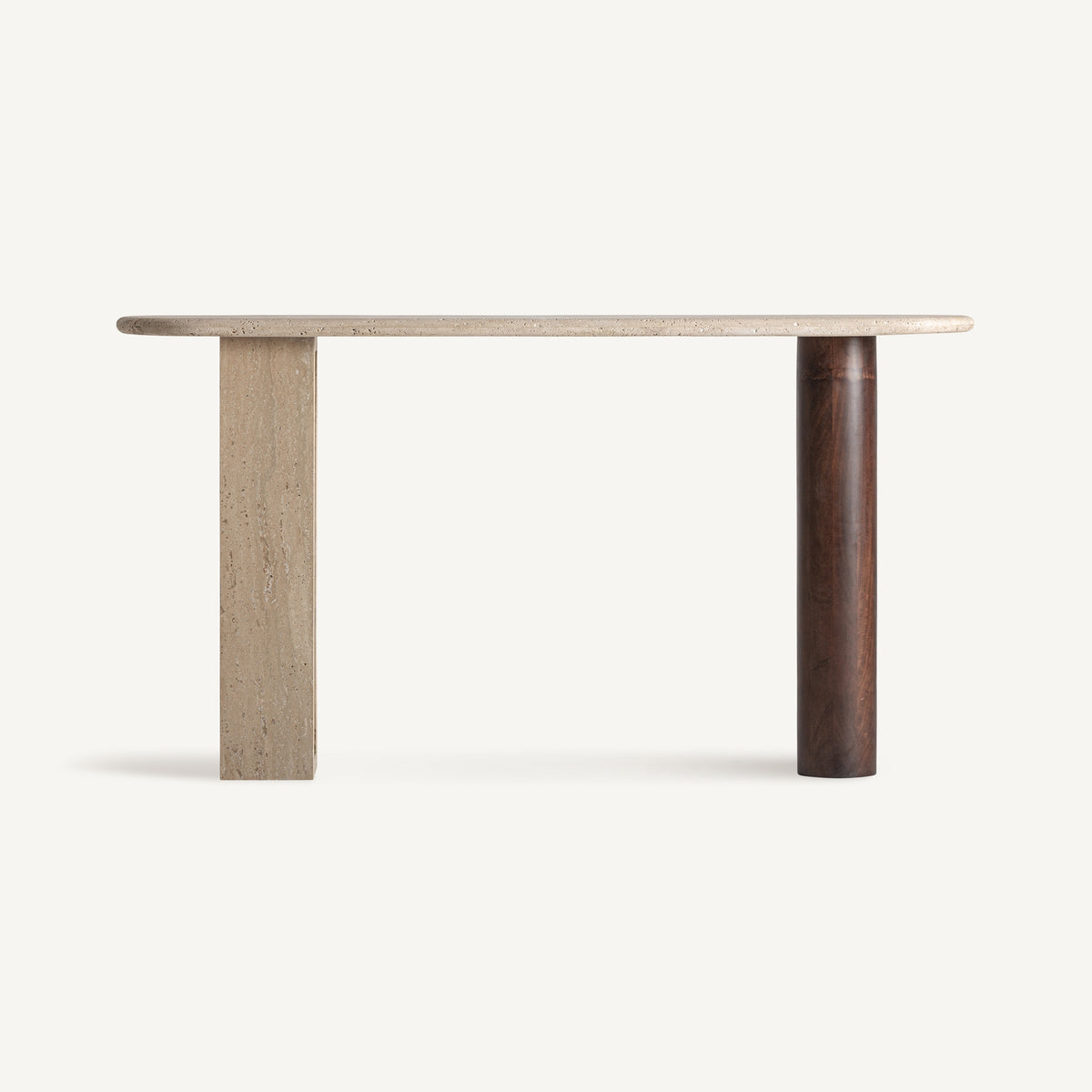 Consola Clare — Travertino beige