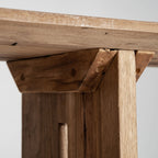 Consola Cotard — Madera recuperada marrón natural