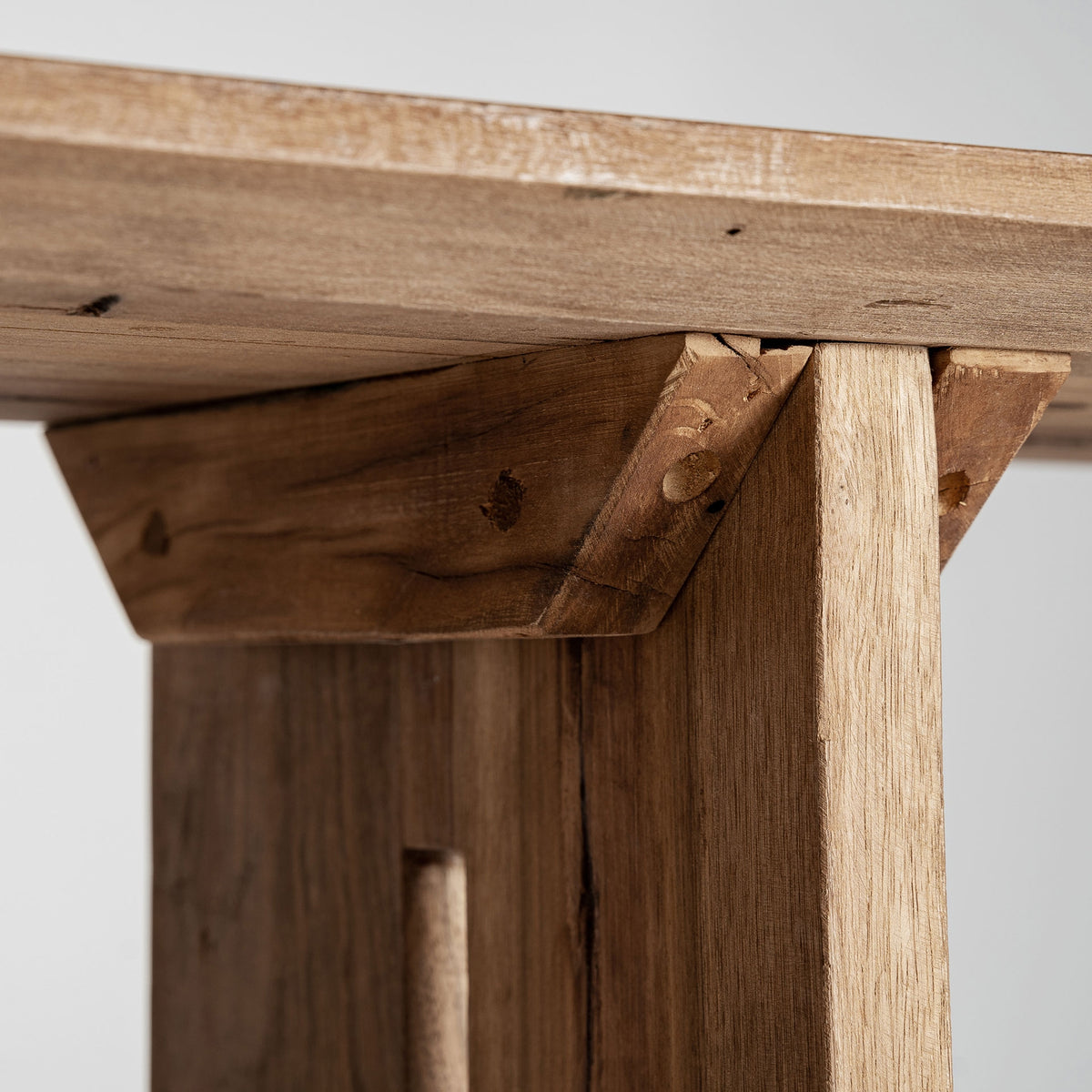 Consola Cotard — Madera recuperada marrón natural