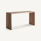 Consola Helmond — Madera de teca reciclada marrón