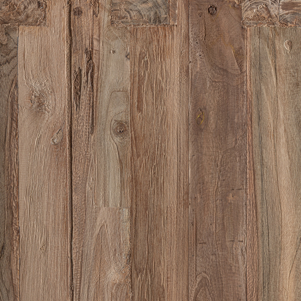 Consola Helmond — Madera de teca reciclada marrón