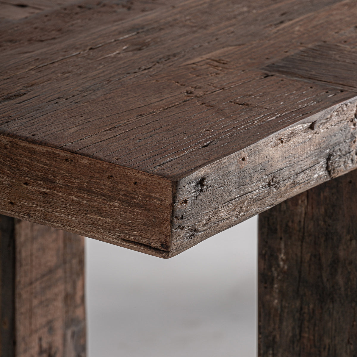Consola Losse — Madera recuperada marrón