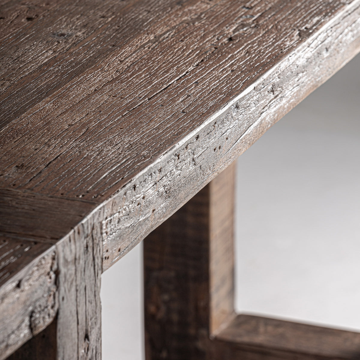Consola Losse — Madera recuperada marrón