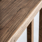 Consola Norvik — Madera de olmo marrón