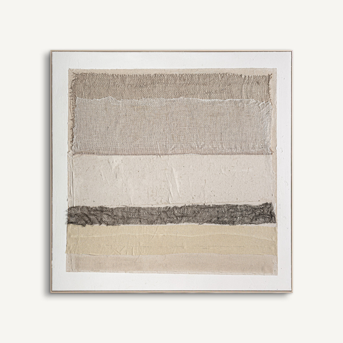 Cuadro Bavois — Lienzo blanco roto