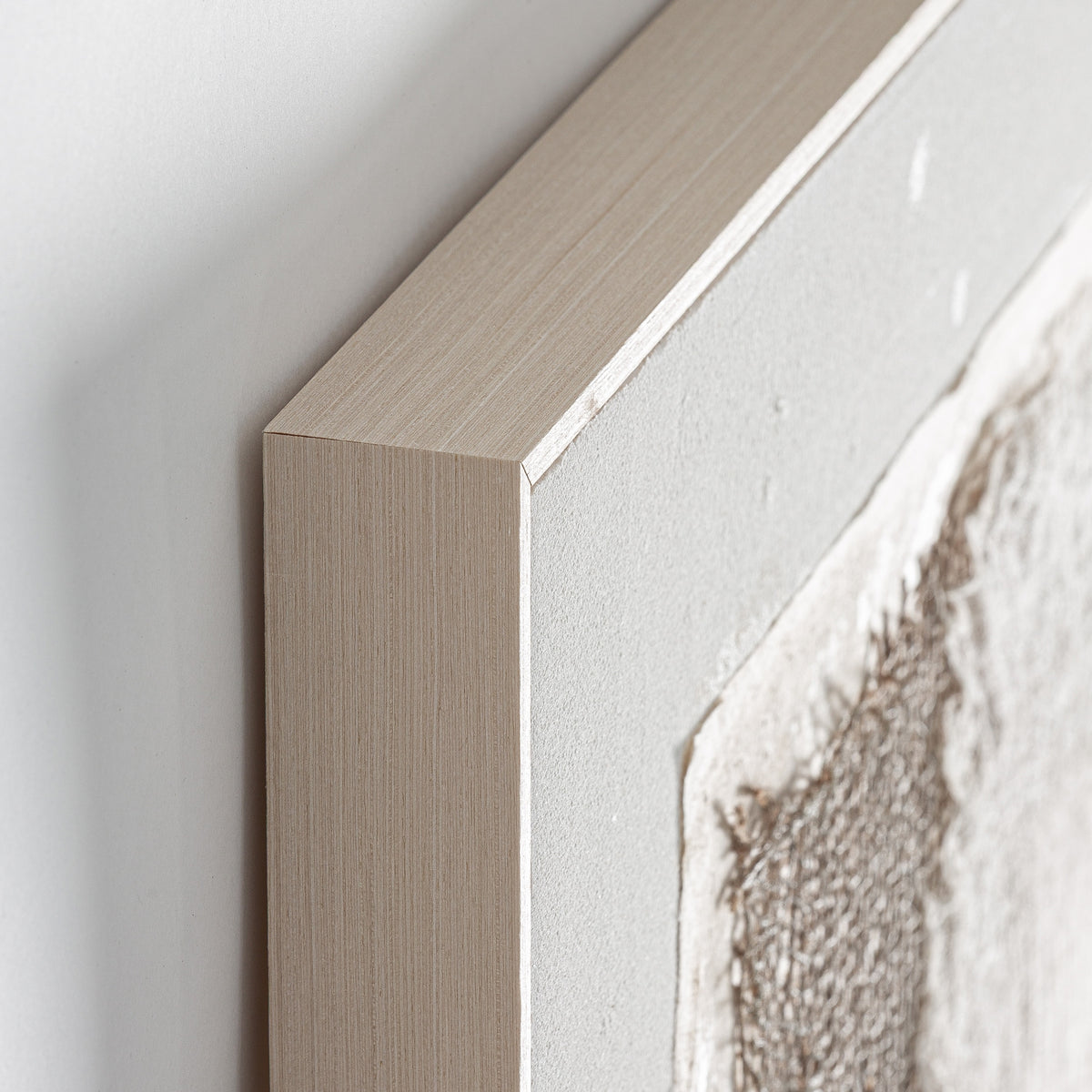 Cuadro Bavois — Lienzo blanco roto