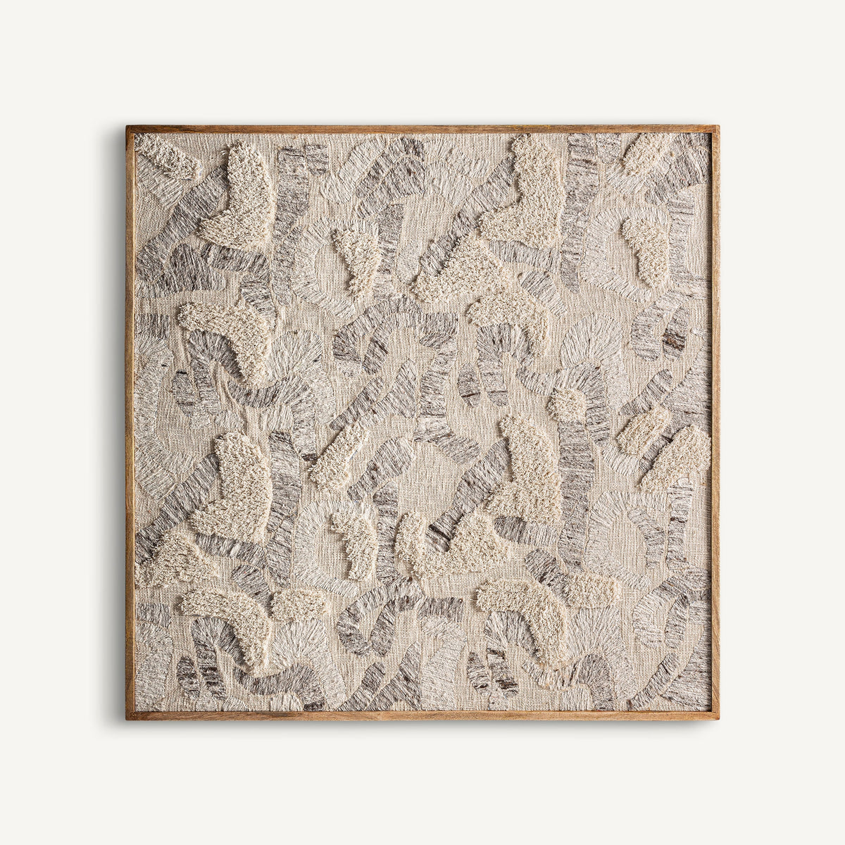 Cuadro Bram — Madera de mango tonos claros artesanal