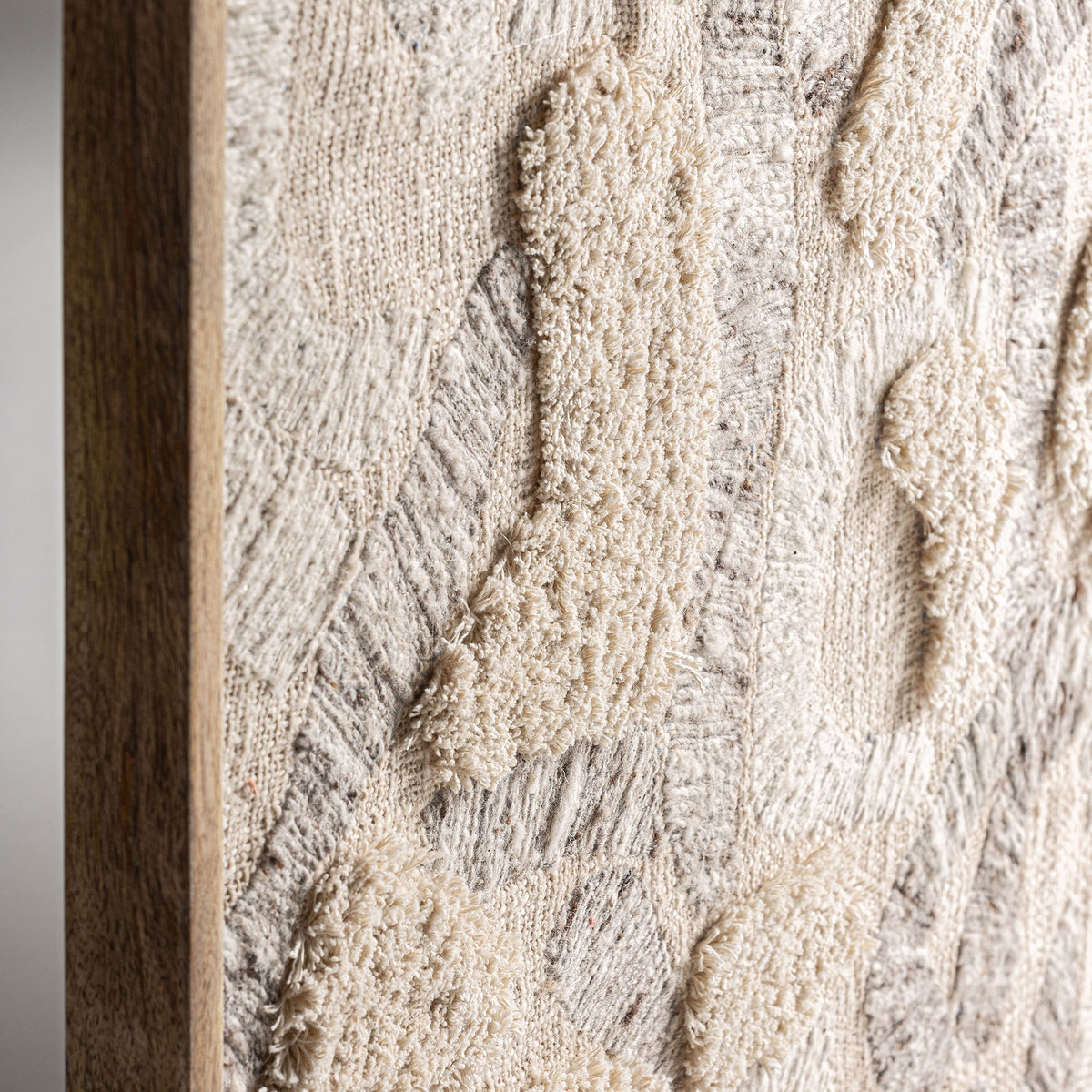 Cuadro Bram — Madera de mango tonos claros artesanal