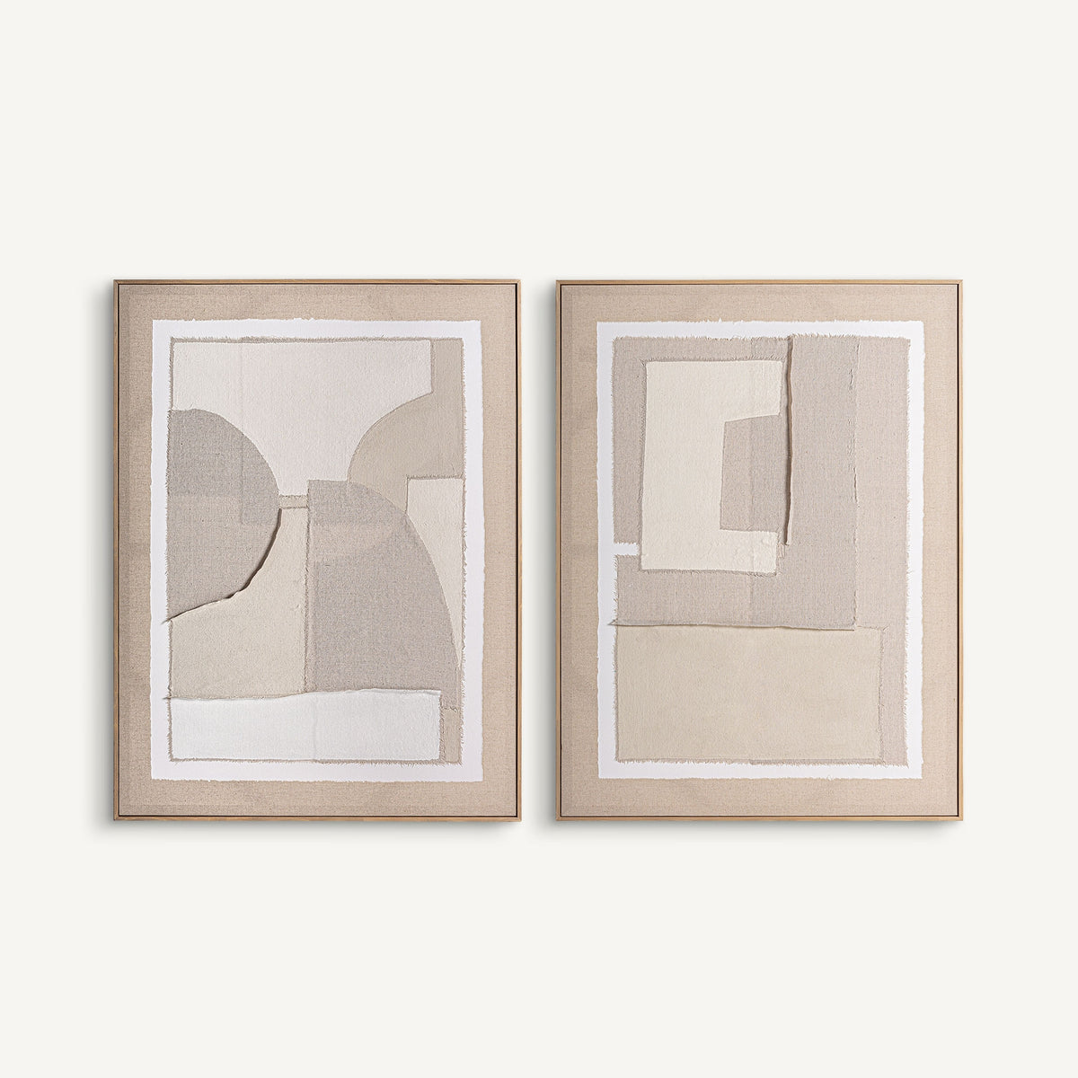 Cuadro Daray — Lienzo tonos neutros artesanal