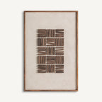 Cuadro Lashe — Madera de pino reciclado marrón