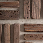 Cuadro Lashe — Madera de pino reciclado marrón