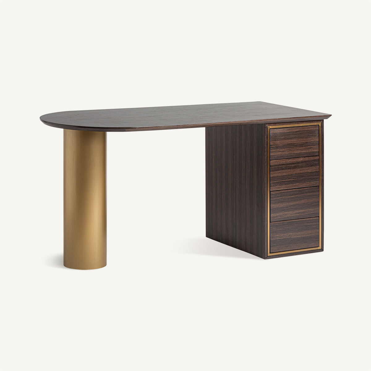 Escritorio Cheb — Madera de pino marrón