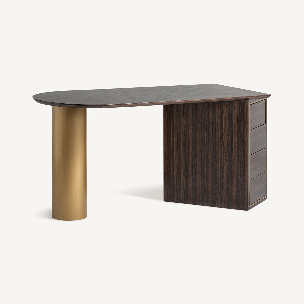 Escritorio Cheb — Madera de pino marrón
