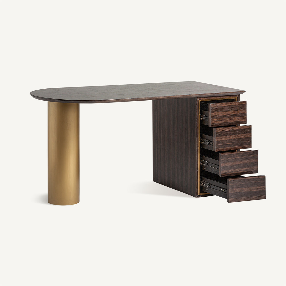 Escritorio Cheb — Madera de pino marrón