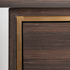 Escritorio Cheb — Madera de pino marrón