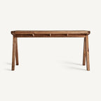 Escritorio Crissey — Madera de pino reciclado marrón