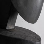 Escultura Harper — Madera de teca negro mate