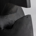 Escultura Harper — Madera de teca negro mate