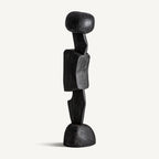Escultura Hasan — Madera de teca negro